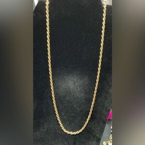 Napier Gold Necklace Elegant Rope Twist Design